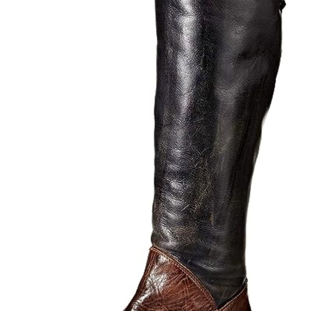 Bed Stu Manchester Boots Black Rustic/Teak Rustic Size 8 NWB